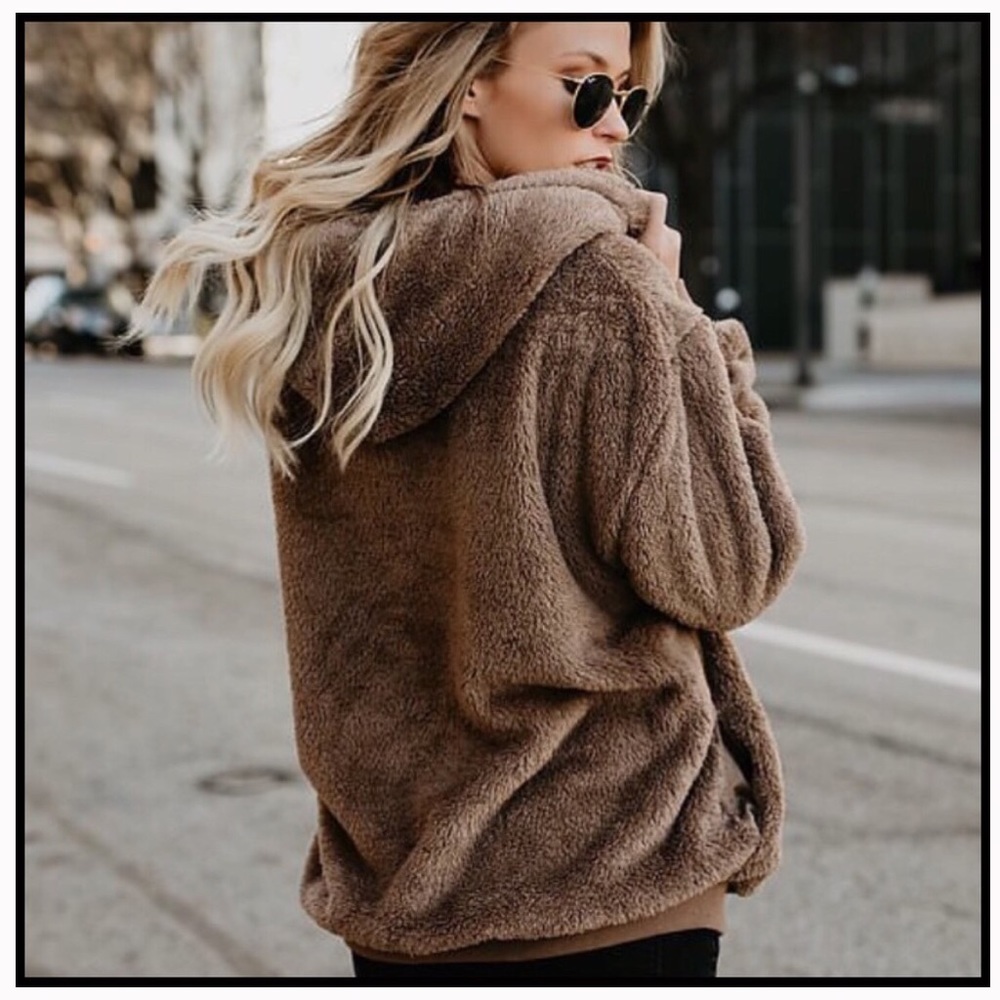 Half—Zip Faux Fur Pullover - Picture 5 of 7